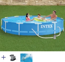 INTEX Frame Pool - Set Rondo Ø 366 X 76 Cm, Farbe: Blau; 128212NP -Bestintex Geschaft 00992304624abbebe39f34d8f5f5d41f