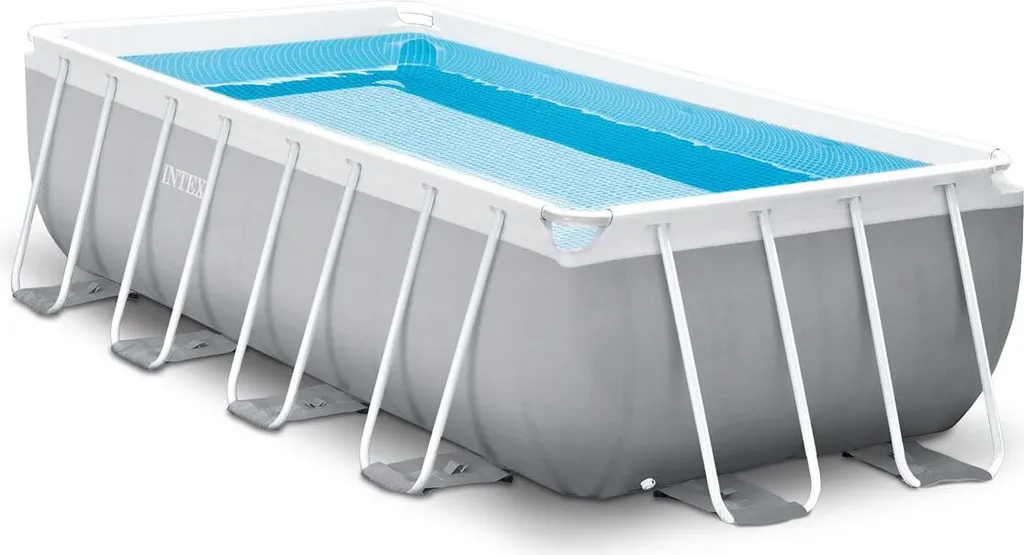Intex Frame Pool Set Prism Quadra 400 X 200 X 100 Cm 4 Intex Frame Pool Set Prism Quadra 400 X 200 X 100 Cm – Bild 2