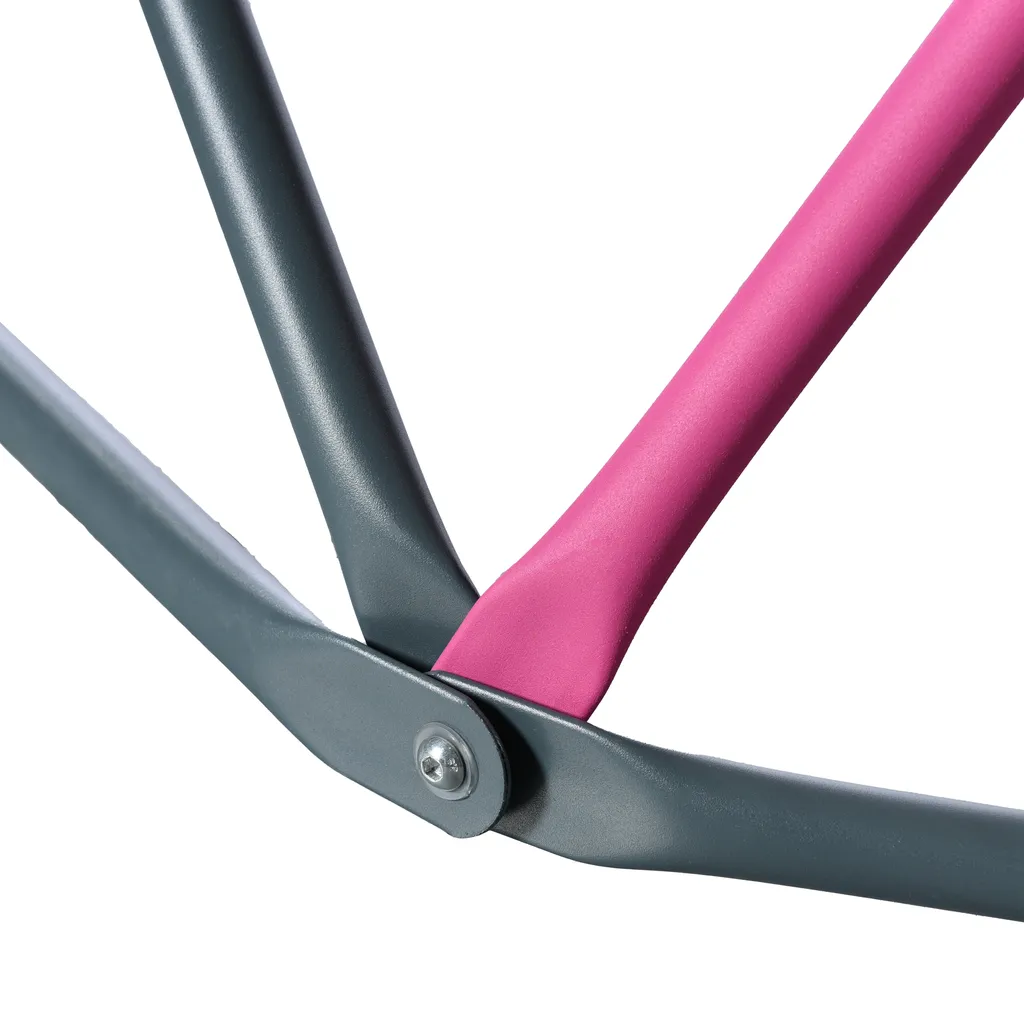 Merax 8FT Klettergerüst Ø 244cm Kletterkuppel Kinder Kletterleiter, Klettergerüst Mit Hängematte, 375 Kg Belastbar, Rosa-Schwarz 10 Merax 8FT Klettergerüst Ø 244cm Kletterkuppel Kinder Kletterleiter, Klettergerüst Mit Hängematte, 375 Kg Belastbar, Rosa-Schwarz – Bild 8