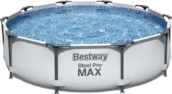 Bestway® Steel Pro MAX™ Frame Pool Ohne Pumpe Ø 305 X 76 Cm, Lichtgrau, Rund -Bestintex Geschaft 0281431321e368c05d03e39b711aabfe