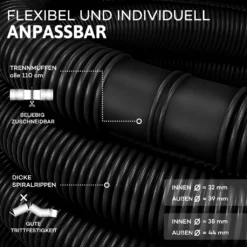Tillvex Poolschlauch 10m - Ø 32mm Schwarz Schwimmbadschlauch Saugschlauch Solarschlauch 13 Tillvex Poolschlauch 10m - Ø 32mm Schwarz Schwimmbadschlauch Saugschlauch Solarschlauch -Bestintex Geschaft 02aa4e5ece819a299c3df8ac2e1d79b2