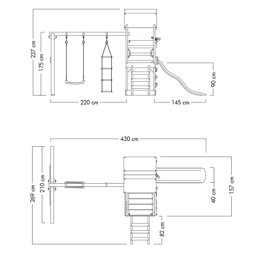 WICKEY Spielturm Klettergerüst TurboFlyer Mit Schaukel & Rutsche, Kletterturm Mit Sandkasten, Leiter & Spiel-Zubehör - Rot 7 WICKEY Spielturm Klettergerüst TurboFlyer Mit Schaukel & Rutsche, Kletterturm Mit Sandkasten, Leiter & Spiel-Zubehör - Rot – Bild 6