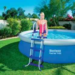 Bestway Power Steel™ Frame Pool-Set, Eckig, Mit Filterpumpe & Sicherheitsleiter 404 X 201 X 100 Cm -Bestintex Geschaft 03b9872d995fb8a516b80aefb4a6558e