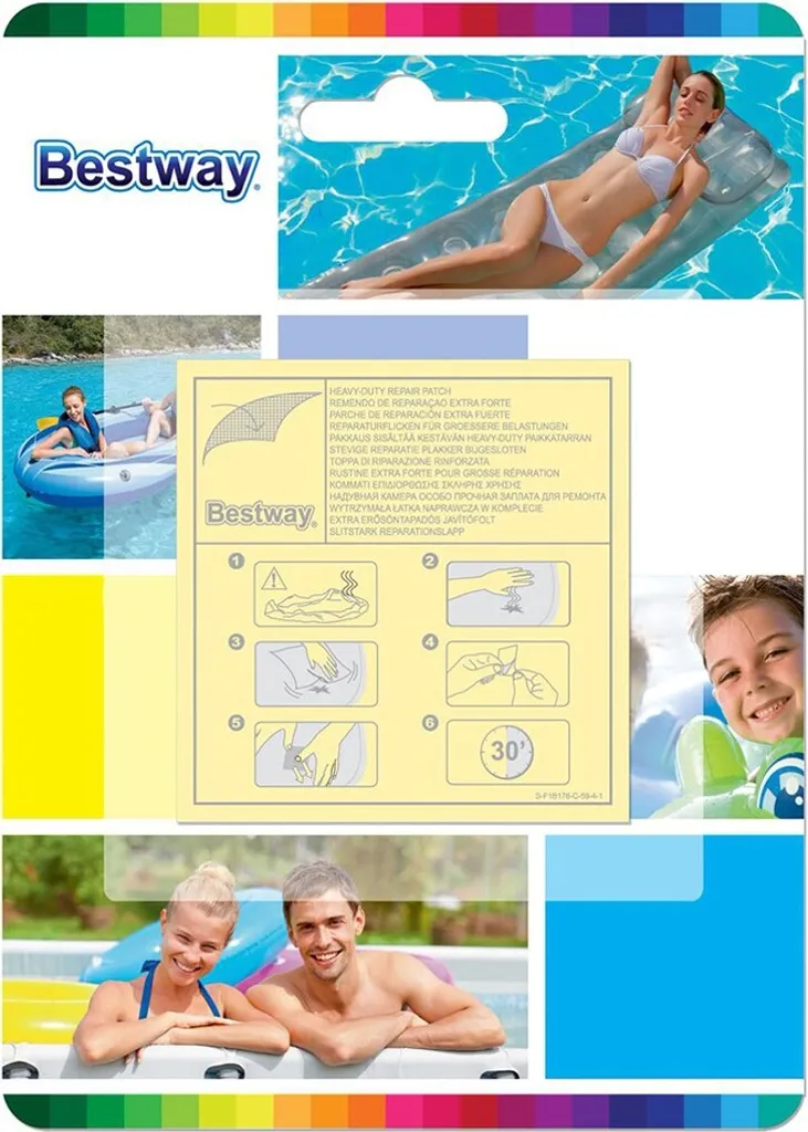 Bestway Reparaturflicken 10 Stück, Wasserfest, Selbstklebend, 62091 9 Bestway Reparaturflicken 10 Stück, Wasserfest, Selbstklebend, 62091 – Bild 7