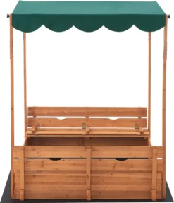 Sandkasten Pitsunda Mit Höhenverstellbarem Dach 145x118x118cm Holzsandkasten Sandkiste Deckel Klappbar 2 Sitzbänke -Bestintex Geschaft 04d3eb137a29c06be9dce786c39247ee