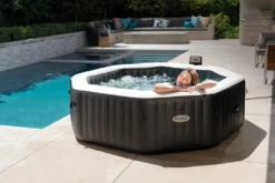 Intex Pool PureSPA 'Jet + Bubble Deluxe' Octagon Onyx Black 150cm X 71 Cm -Bestintex Geschaft 05c08269cc3ae7e8a27d1ced0e4e3f94