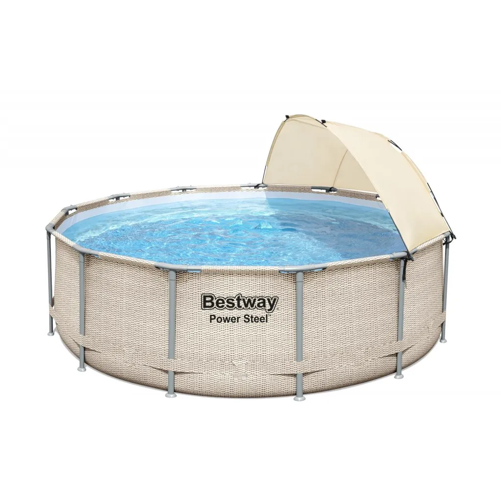 Bestway Power Steel™ Frame Pool Komplett-Set, Rund, 396x107cm, 5614V 8 Bestway Power Steel™ Frame Pool Komplett-Set, Rund, 396x107cm, 5614V – Bild 6