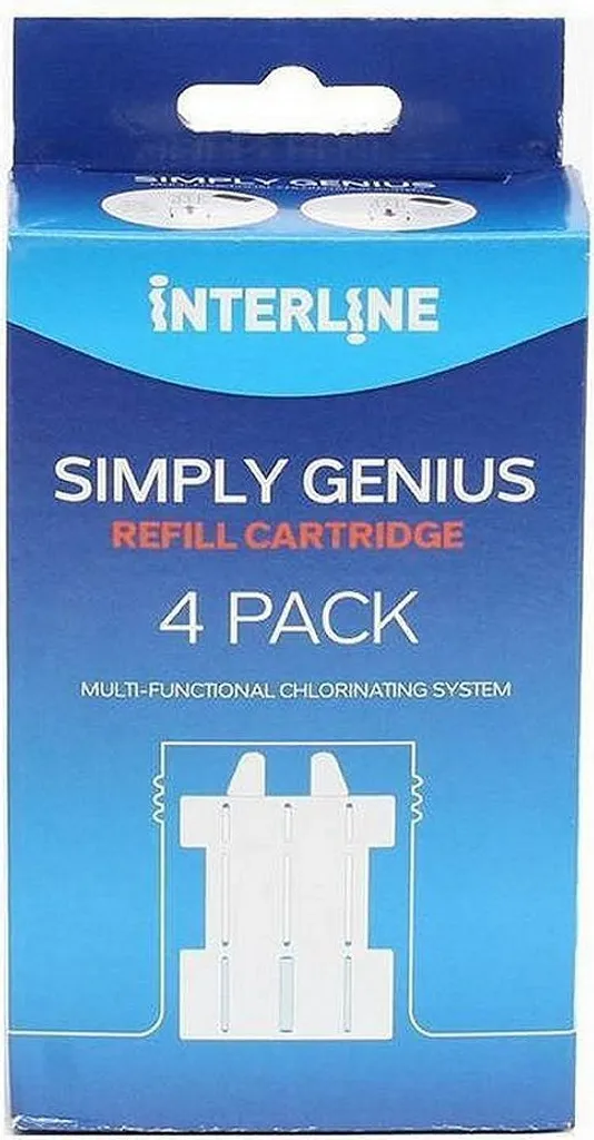 Simply Genius 4er-Pack Nachfüllpatronen Für Chlordosierer Des Poolwassers; Geeignet Für Empfindliche Haut 11 Simply Genius 4er-Pack Nachfüllpatronen Für Chlordosierer Des Poolwassers; Geeignet Für Empfindliche Haut – Bild 9