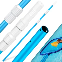 KESSER® Pool Teleskopstange Aluminium Poolstange | Stange Zur Poolreinigung 3-teilig | Einstellbar Von 1,20m Bis 3,60m | Witterungsbeständig Und Stabil, Farbe:Blau -Bestintex Geschaft 0a37c19fb6f9b2395351d9af28463101