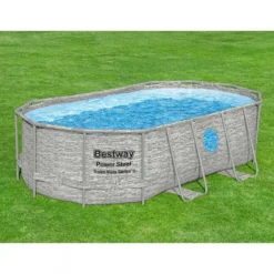 Bestway 56714 Oval Aufstellpool Mit Bullauge Swim Vista 427x250x100 CmGestalten: Oval, Maße: 4 - 4,99 M, Filterpumpe: 58383 -Bestintex Geschaft 0a48b5b0f108f75f2e1db7d93eea1f6c