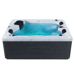 Artsauna Outdoor Whirlpool Oasis – Spa Mit Massagedüsen, LED-Beleuchtung, 2 Filter, Abdeckung, Pumpe, Ausstiegshilfe - Whirlpool Winterfest & Beheizbar -Bestintex Geschaft 0b4c13ddd341e6027b19fd35c5d67354