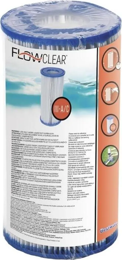 Bestway Filterkartusche Gr.III Ø10,6 Cm X H20,3 Cm, 58012 14 Bestway Filterkartusche Gr.III Ø10,6 Cm X H20,3 Cm, 58012 – Bild 12