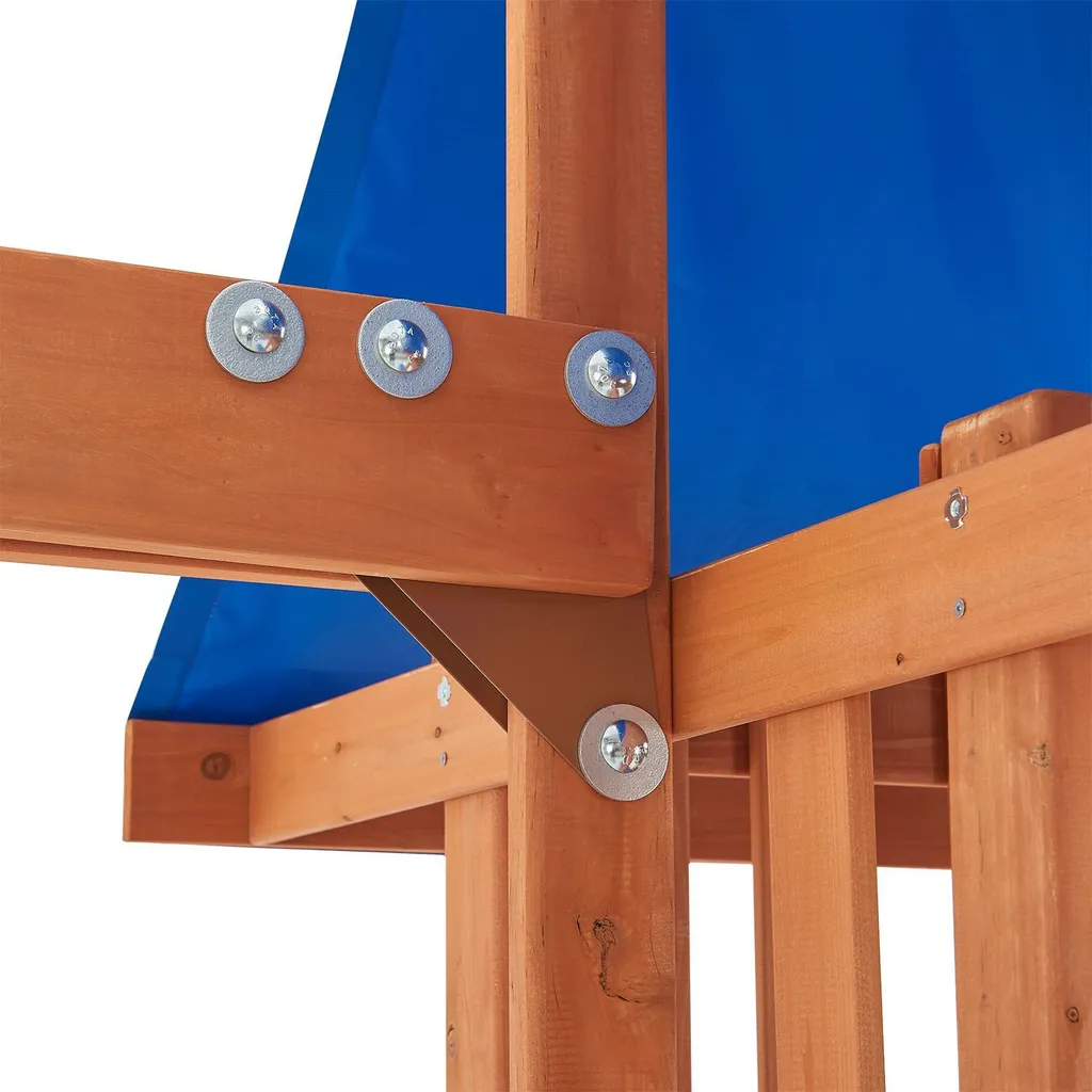 Juskys Spielturm Yannis – Klettergerüst Für Kinder Mit Rutsche, Schaukeln, Kletterwand & Zubehör – Kletterturm Für Outdoor Aus Holz Ab 3 Jahren 20 Juskys Spielturm Yannis – Klettergerüst Für Kinder Mit Rutsche, Schaukeln, Kletterwand & Zubehör – Kletterturm Für Outdoor Aus Holz Ab 3 Jahren – Bild 18