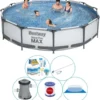 Swimming Pool Plus Zubehör - Bestway Steel Pro MAX 366x76 Cm - Rund -Bestintex Geschaft 0e7e5c0bd668de8ed198e2fa4acf4a9c
