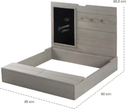 Roba Sandkasten Mit Deckel, HxBxT: 65,5 X 85 X 80 Cm, Sandkiste Aufklappbar Mit Tafel Und 3 Haken, Massivholz, Grau Lasiert, Wetterfest Und Umweltfreundlich, Aus Nachhaltiger Forstwirtschaft 13 Roba Sandkasten Mit Deckel, HxBxT: 65,5 X 85 X 80 Cm, Sandkiste Aufklappbar Mit Tafel Und 3 Haken, Massivholz, Grau Lasiert, Wetterfest Und Umweltfreundlich, Aus Nachhaltiger Forstwirtschaft -Bestintex Geschaft 0eabaaa15e67bca75d0fbd0813b719f2