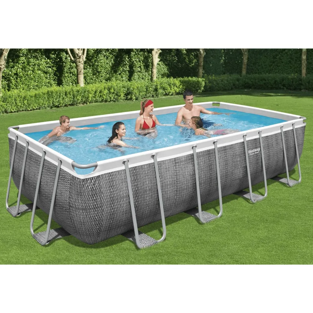 Bestway Power Steel™ Frame Pool Komplett-Set, Eckig, Mit Filterpumpe, Sicherheitsleiter & Abdeckplane 549 X 274 X 122 Cm, Schwimmbecken, Schwimmen, Pools 3 Bestway Power Steel™ Frame Pool Komplett-Set, Eckig, Mit Filterpumpe, Sicherheitsleiter & Abdeckplane 549 X 274 X 122 Cm, Schwimmbecken, Schwimmen, Pools
