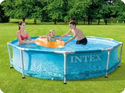 INTEX Beachside Pool-Set Mit Metallrahmen (Filterpumpe) 4.485 L -Bestintex Geschaft 11a271e985b99a424b9c57cd421c33be