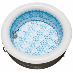 Bestway Whirlpool Lay-Z-Spa Miami | 4 Personen | 81 Massageluftdüsen | Automatisch Aufblasbar | 180x66 Cm | Schwarz/türkis | Abdeckung | Indoor Outdoor -Bestintex Geschaft 11c7ad9d18ea83ce63ac8c2bcbab64db