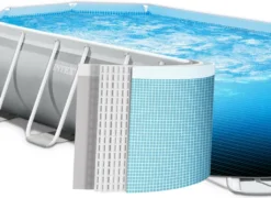 Intex Prism Frame Swimming Pool 488x244x107 Cm Rechteck Stahlwand Leiter & Pumpe 26792 Komplett-Set Mit Extra-Zubehör Wie: Strandball Und Luftmatratze -Bestintex Geschaft 128bacdc66a3d72d535f65bf3a0e02d2
