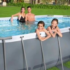 BESTWAY 56448 Power Steel Frame Swimmingpool Pumpe Leiter Cover 488x305x107cm -Bestintex Geschaft 178fe2368702681c02002cd44e606978
