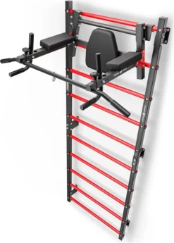 Marbo Sport Set MHU1 | Sprossenwand Zur Wandmontage 230 X 81 Cm MH-U204 + Multifunktionelle Klimmzugstange Für Die Wandmontage (2in1) MH-U205 -Bestintex Geschaft 18baf9c7052cda1289b80819c2e063ad