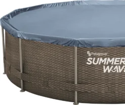 Summer Waves Pool Frame Dark Double Rattan Print Aktive 4,88 M X 1,22 M -Bestintex Geschaft 194a8ba4c1aa5ab0d67a9d5582b6ffb7
