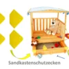4 Stk Kantenschutz Für Sandkasten Schutzecken Ersatzteil Eckenschutz, Farbe:Blau -Bestintex Geschaft 19ed28f39964fa306e78c7792bc55227