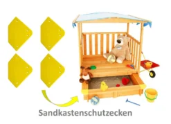 4 Stk Kantenschutz Für Sandkasten Schutzecken Ersatzteil Eckenschutz, Farbe:Blau