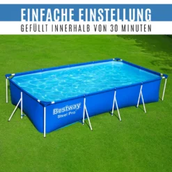 Bestway Steel Pro Framepool 400 X 211 Cm Mit Reinigungset (bundle) - Stahlrahmen Schwimmbecken Mit 7-teilige Pflegeset - Blau -Bestintex Geschaft 1ac863014c902c6aa5cc8eb6e0e8e54f