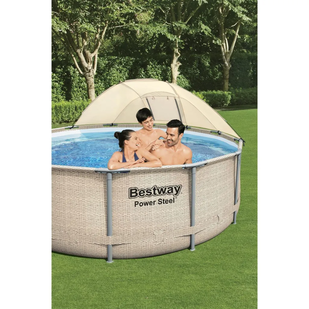 Bestway Power Steel™ Frame Pool Komplett-Set, Rund, 396x107cm, 5614V 16 Bestway Power Steel™ Frame Pool Komplett-Set, Rund, 396x107cm, 5614V – Bild 14