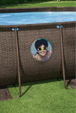 Bestway® Power Steel™ Swim Vista Series™ Aufstellpool Komplett-Set Mit Filterpumpe 427 X 250 X 100 Cm, Rattan-Optik (Schokobraun), Oval -Bestintex Geschaft 1c827cf67356ddb8b5c27c983c440ac3
