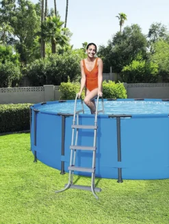 Bestway Poolzubehör Sicherheitsleiter, 107 Cm, Mehrfarbig -Bestintex Geschaft 1c99bfe483bfc6b47cf836cf46533e2e
