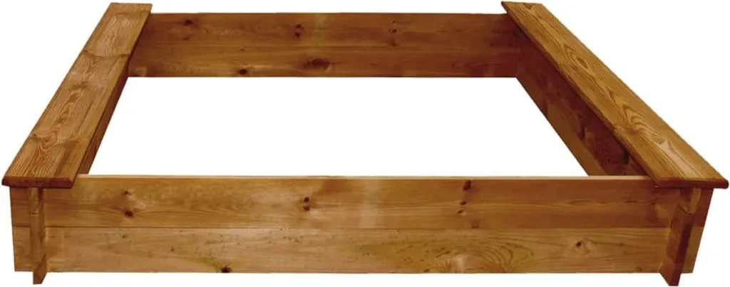 VidaXL Sandkasten Holz Quadratisch 5 VidaXL Sandkasten Holz Quadratisch – Bild 3