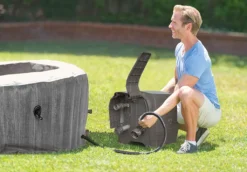 Intex Pool PureSPA 28440 Bubble 'Greywood Deluxe' Rund, 196/145cm Durchmesser (außen/innen) -Bestintex Geschaft 21173984cd5277be9ca963b5a8d210aa