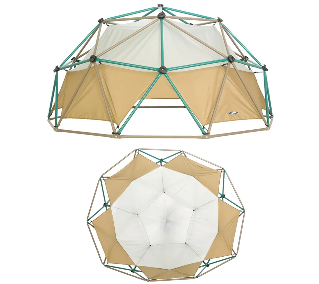 Lifetime Geometrisches Klettergerüst, Kletterkugel "Geodome" Mit Abdeckung, Spielzelt Grün / Bronze Ø 305 X 152 Cm 15 Lifetime Geometrisches Klettergerüst, Kletterkugel "Geodome" Mit Abdeckung, Spielzelt Grün / Bronze Ø 305 X 152 Cm – Bild 13