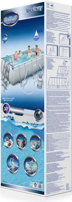 Bestway Power Steel Frame Rectangular Pool Set 56442 404 X 201 X100 Cm -Bestintex Geschaft 25402c3f9933064384d4b9d36105e7e3