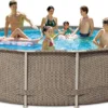 Summer Fun Frame Pool Set Rattan Braun 427 X 107 Cm (3000130) 2 Summer Fun Frame Pool Set Rattan Braun 427 X 107 Cm (3000130) -Bestintex Geschaft 269c47df1aa1c547f0e6f05fb3e10e33