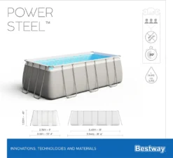 Bestway Power Steel Swimmingpool-Set Rechteckig 549x274x122 Cm -Bestintex Geschaft 2766997a21e98e851592952d85eabc41
