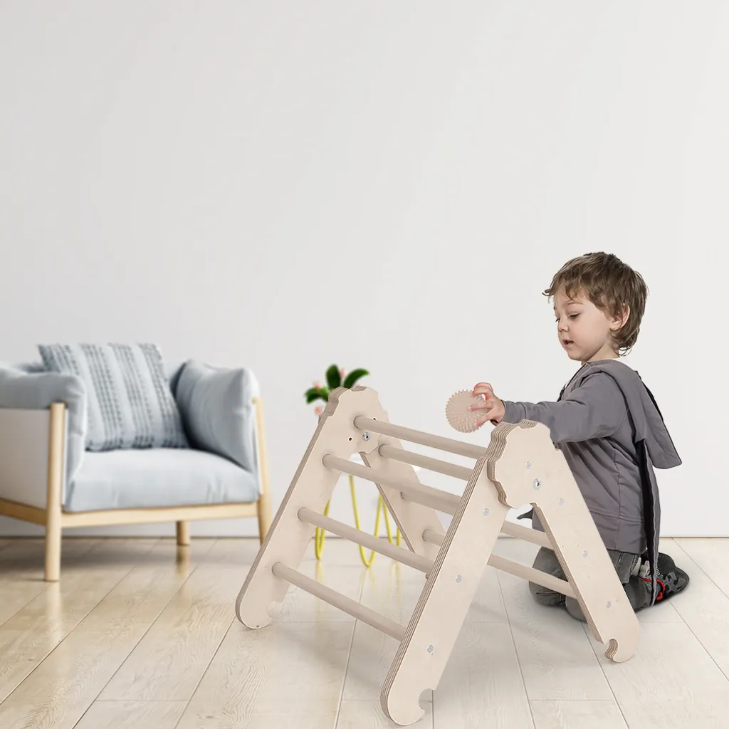 MAMOI® Klettergerüst Indoor, Kletterdreieck Aus Holz, Baby Kinder Klettern, Kletterturm, Kletterbogen, Mini Holzbogen Für Spielplatz Ab 1/2/3 Jahre 6 MAMOI® Klettergerüst Indoor, Kletterdreieck Aus Holz, Baby Kinder Klettern, Kletterturm, Kletterbogen, Mini Holzbogen Für Spielplatz Ab 1/2/3 Jahre – Bild 4