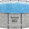 Bestway® Steel Pro MAX™ Aufstellpool Komplett-Set Mit Filterpumpe Ø 549 X 122 Cm, Steinwand-Optik (Cremegrau), Rund -Bestintex Geschaft 284e0017f4976068211341c094d9a85c
