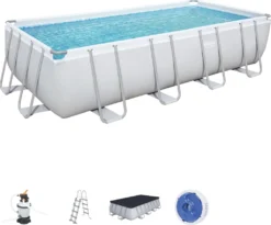 Bestway Power Steel™ Frame Pool Komplett-Set, Eckig, Mit Sandfilteranlage, Sicherheitsleiter & Abdeckplane 488 X 244 X 122 Cm 25 Bestway Power Steel™ Frame Pool Komplett-Set, Eckig, Mit Sandfilteranlage, Sicherheitsleiter & Abdeckplane 488 X 244 X 122 Cm -Bestintex Geschaft 28657cef6f5366ba3a9a576c0b1f6c19