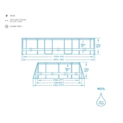 Bestway Power Steel Schwimmbad Oval 427 X 250 X 100 Cm -Bestintex Geschaft 2911eac300a1bacad3a958bb50c2411f