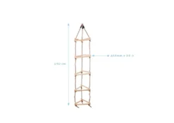 GARTEN-NEXT Seil Kletterseil Seilleiter Strickleiter 3D 3-Seiten Mit Holzsprossen Zubehör 9 GARTEN-NEXT Seil Kletterseil Seilleiter Strickleiter 3D 3-Seiten Mit Holzsprossen Zubehör -Bestintex Geschaft 29976bc4b549e5545e9e10ae28a13078