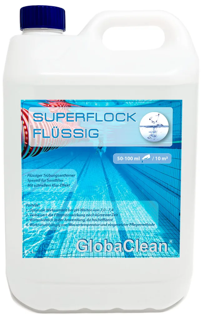 5 L Superflock Flüssig Für Pool Und Schwimmbad - Flockungsmittel Hochkonzentrat - Sandfilter Flockmittel Für Kristallklares Poolwasser 3 5 L Superflock Flüssig Für Pool Und Schwimmbad - Flockungsmittel Hochkonzentrat - Sandfilter Flockmittel Für Kristallklares Poolwasser