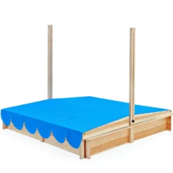 Spielwerk Sandkasten Midi Mit Dach Höhenverstellbar Neigbar 120x120cm Sandkiste Holz Natur UV 50+ Sonnenschutz Abdeckung Sandbox Sandspielzeug Kinder -Bestintex Geschaft 2b3f6d7fa1636cb09a6ef99d2c71aec3