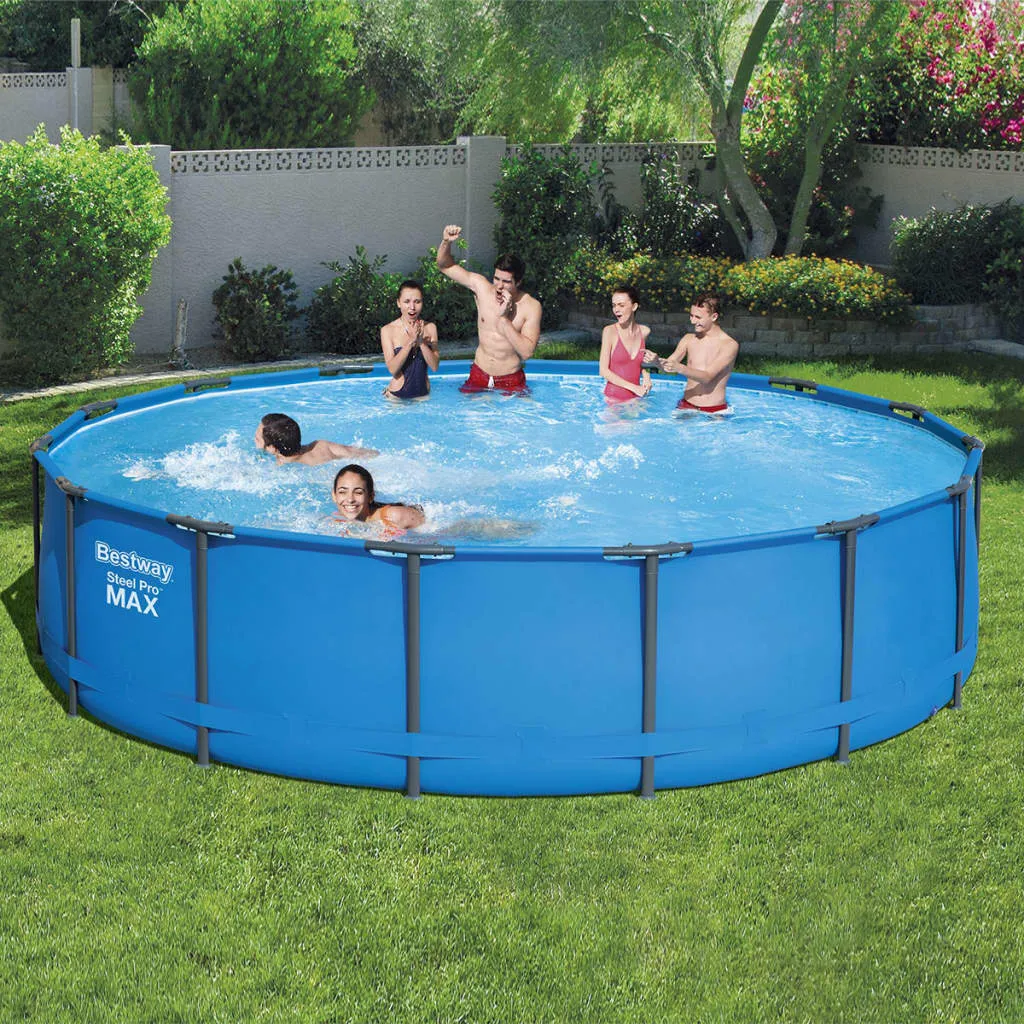 Bestway Frame Pool “Steel Pro™” Set 457x107 Cm - Rund - 14.970 L; 56488 17 Bestway Frame Pool “Steel Pro™” Set 457x107 Cm - Rund - 14.970 L; 56488 – Bild 15