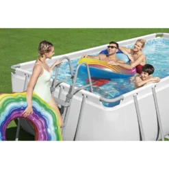 Bestway Power Steel™ Frame Pool Komplett-Set, Eckig, 488x244x122cm, 56670 -Bestintex Geschaft 2ca673e791d261fbe31e1e87cc3d3809