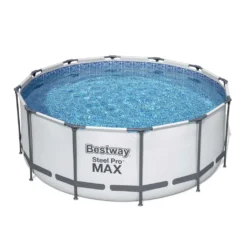 BESTWAY 56420 Steel Pro Max Swimmingpool Filterpumpe Leiter Cover Rund 366x122cm -Bestintex Geschaft 2de4b30e7a86f2edfaf8b83c6923a45c