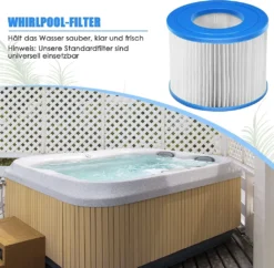 COSTWAY Whirlpool-Filterpatronen, Mehrzweck-Filterpumpe Als Ersatz, Kompatibel Mit Den Meisten Massage-Pools, Für Aufblasbare Pools, Einfache Montage, 6 Stück -Bestintex Geschaft 2e949460d0b6a3fae951f45c27fa98a6