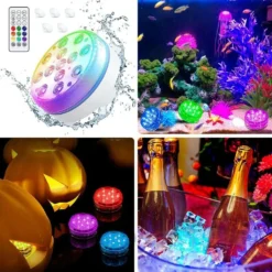 4-er/set 7cm Poolbeleuchtung Mit Saugnapf Unterwasser Licht 13-LED Wasserdichte Tauchen Licht Fernbedienung -Bestintex Geschaft 30948b4ff80b11458bae68063e8aee8c